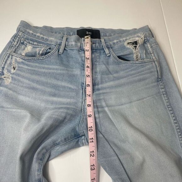 3x1 W3 Straight Authentic Distressed Crop Jean Quake size 28 - Picture 9 of 11